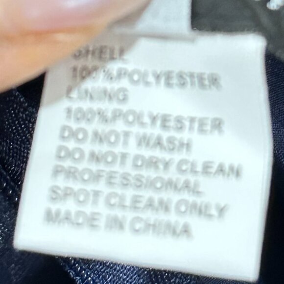 La Femme Illusion A-Line Thigh-High Slit Navy Blue Tulle Ballgown Dress … - Picture 9 of 10